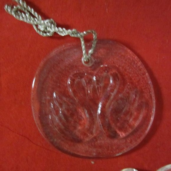 VTG SET OF 3 CRYSTAL ORNAMENTS 80-90'S ERA - Picture 3 of 10